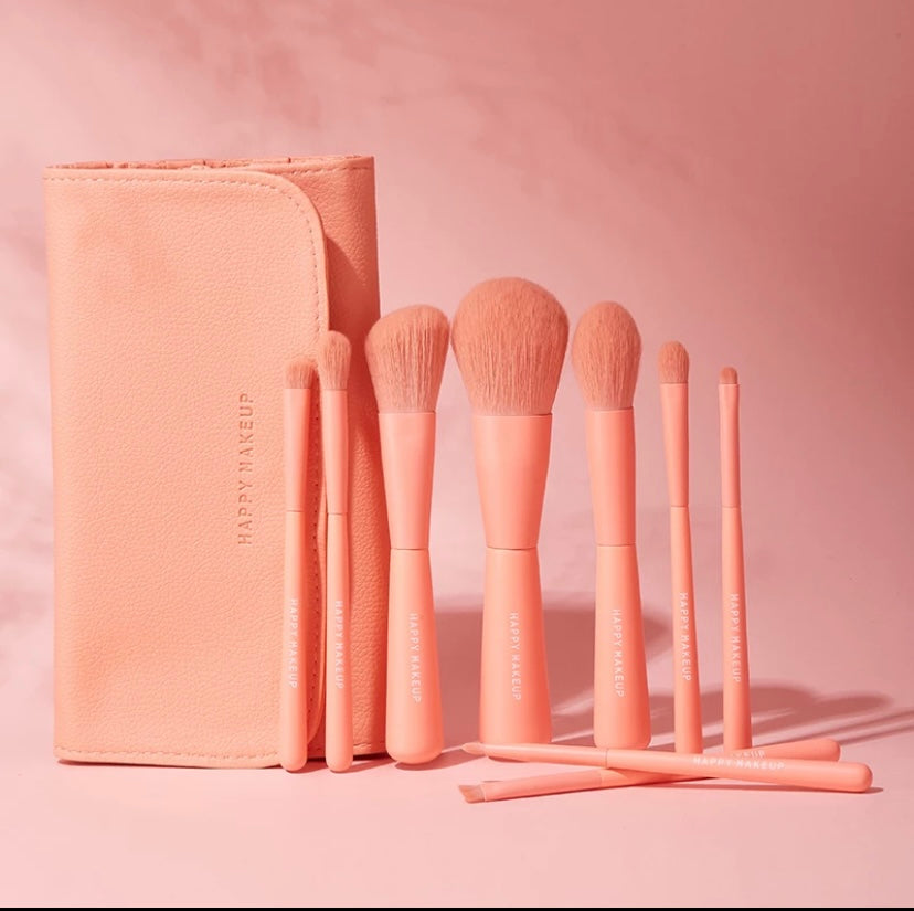 Makeup Brush collection 9 pieces.